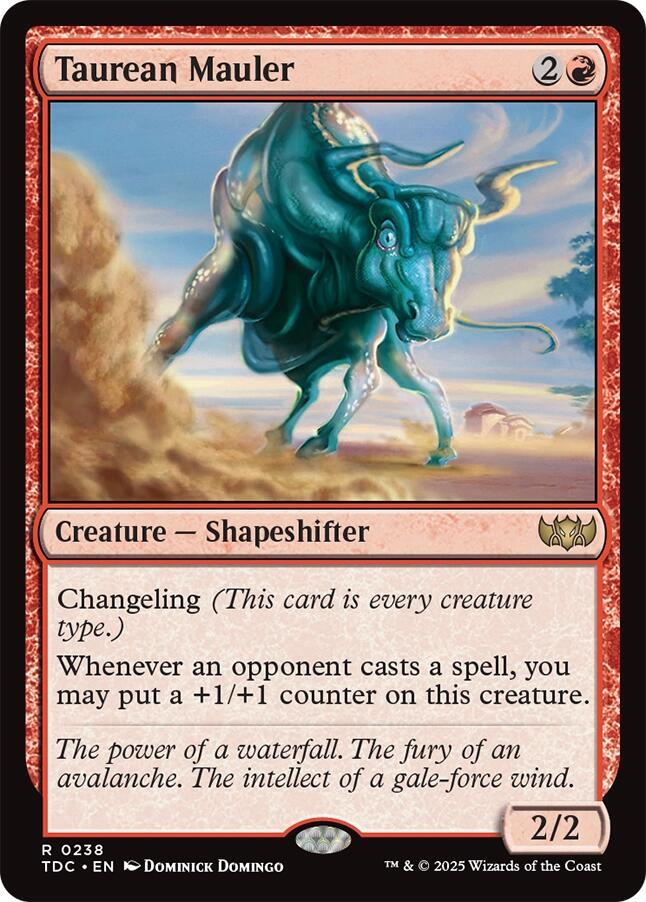 Taurean Mauler 238 card from Commander: Tarkir: Dragonstorm