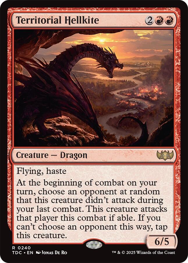 Territorial Hellkite 240 card from Commander: Tarkir: Dragonstorm