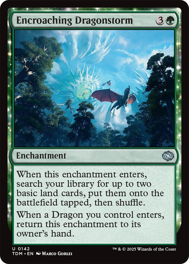 Encroaching Dragonstorm 142 card from Tarkir: Dragonstorm