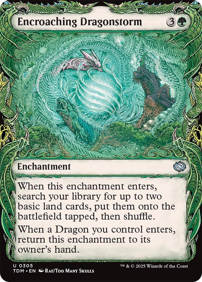 Encroaching Dragonstorm (Showcase) 305 card from Tarkir: Dragonstorm