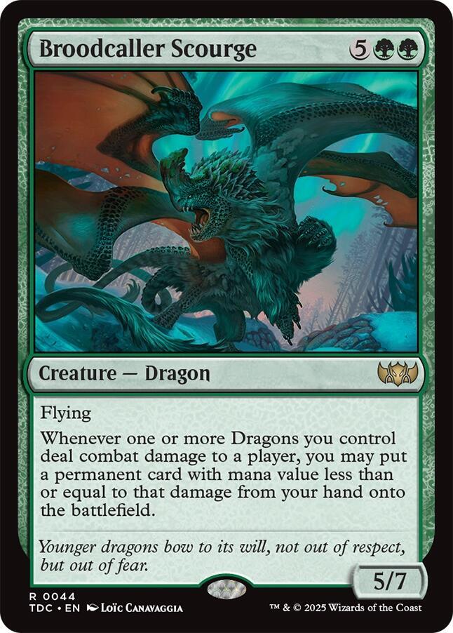 Broodcaller Scourge 44 card from Commander: Tarkir: Dragonstorm