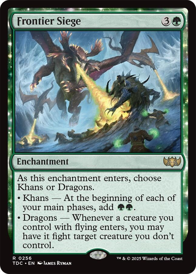 Frontier Siege 256 card from Commander: Tarkir: Dragonstorm