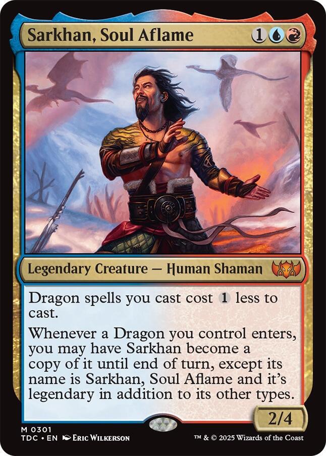 Sarkhan, Soul Aflame 301 card from Commander: Tarkir: Dragonstorm
