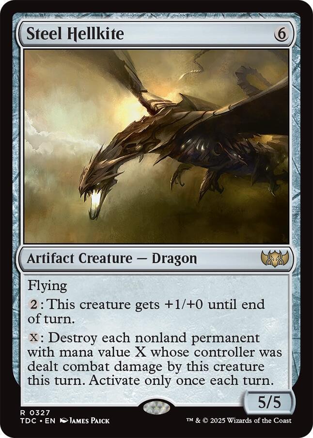 Steel Hellkite 327 card from Commander: Tarkir: Dragonstorm