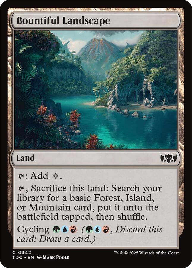 Bountiful Landscape 342 card from Commander: Tarkir: Dragonstorm