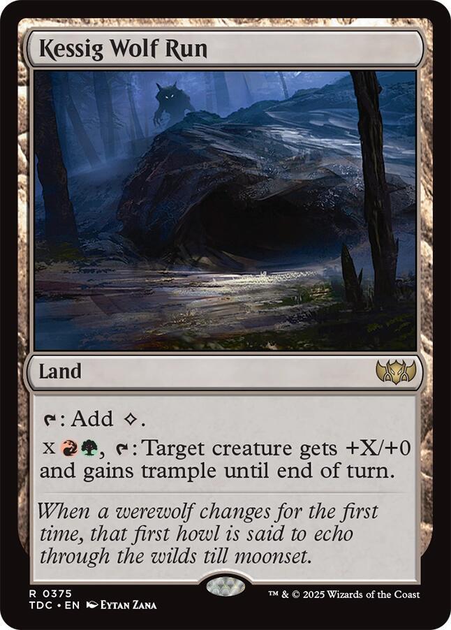 Kessig Wolf Run 375 card from Commander: Tarkir: Dragonstorm