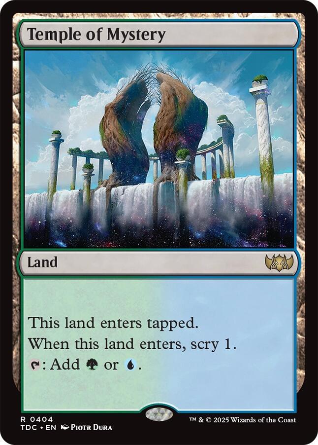 Temple of Mystery 404 card from Commander: Tarkir: Dragonstorm