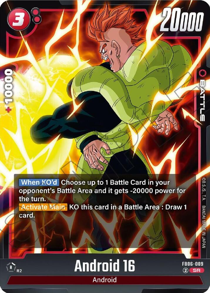 Android 16 FB06-009 card from Rivals Clash