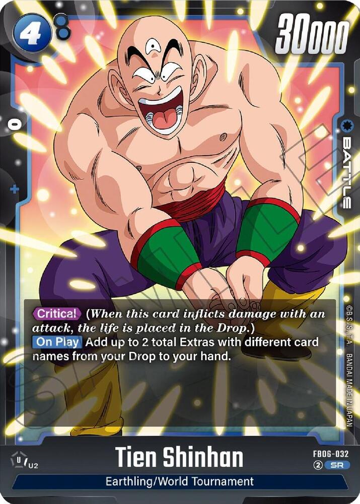 Tien Shinhan FB06-032 card from Rivals Clash