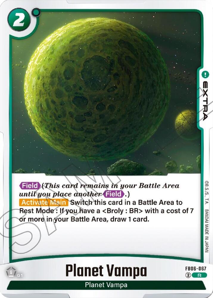Planet Vampa FB06-067 card from Rivals Clash