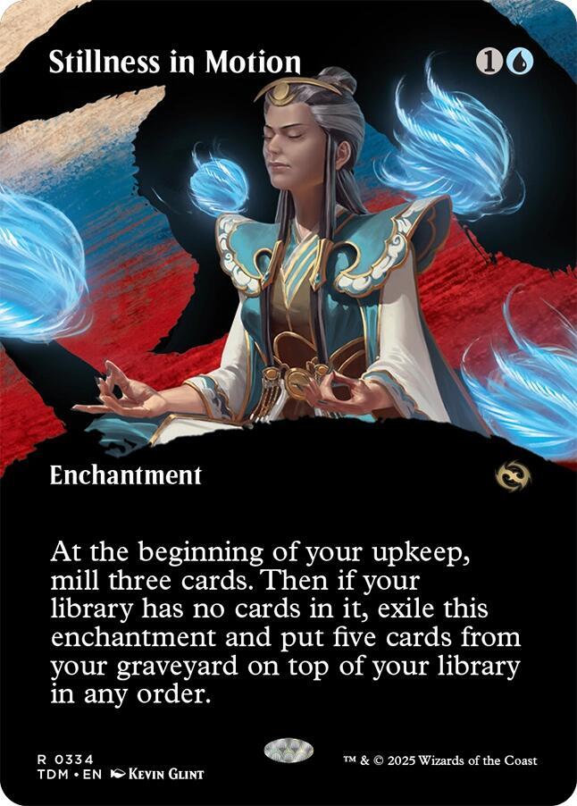 Stillness in Motion (Borderless) 334 card from Tarkir: Dragonstorm
