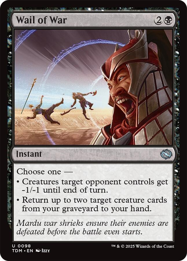 Wail of War 98 card from Tarkir: Dragonstorm