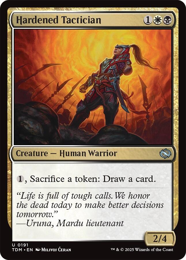 Hardened Tactician 191 card from Tarkir: Dragonstorm