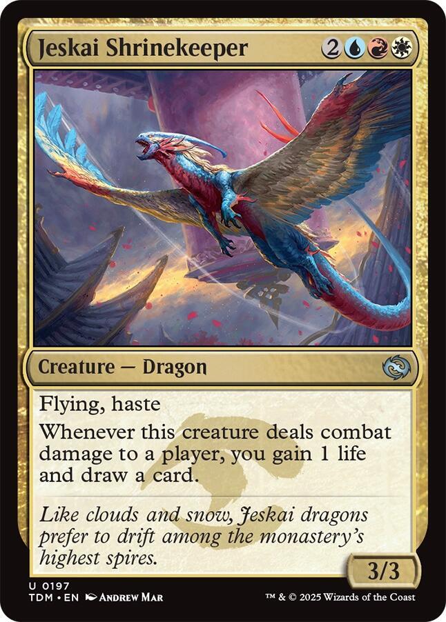 Jeskai Shrinekeeper 197 card from Tarkir: Dragonstorm