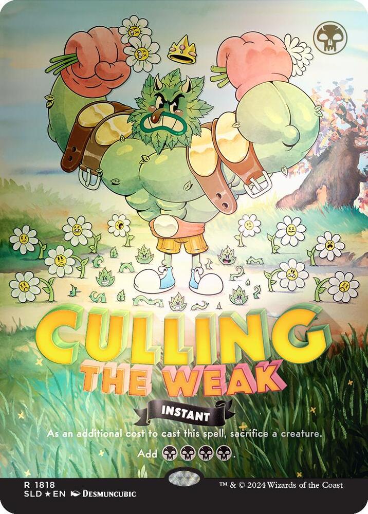 Culling the Weak (Rainbow Foil) 1818 card from Secret Lair Drop Series