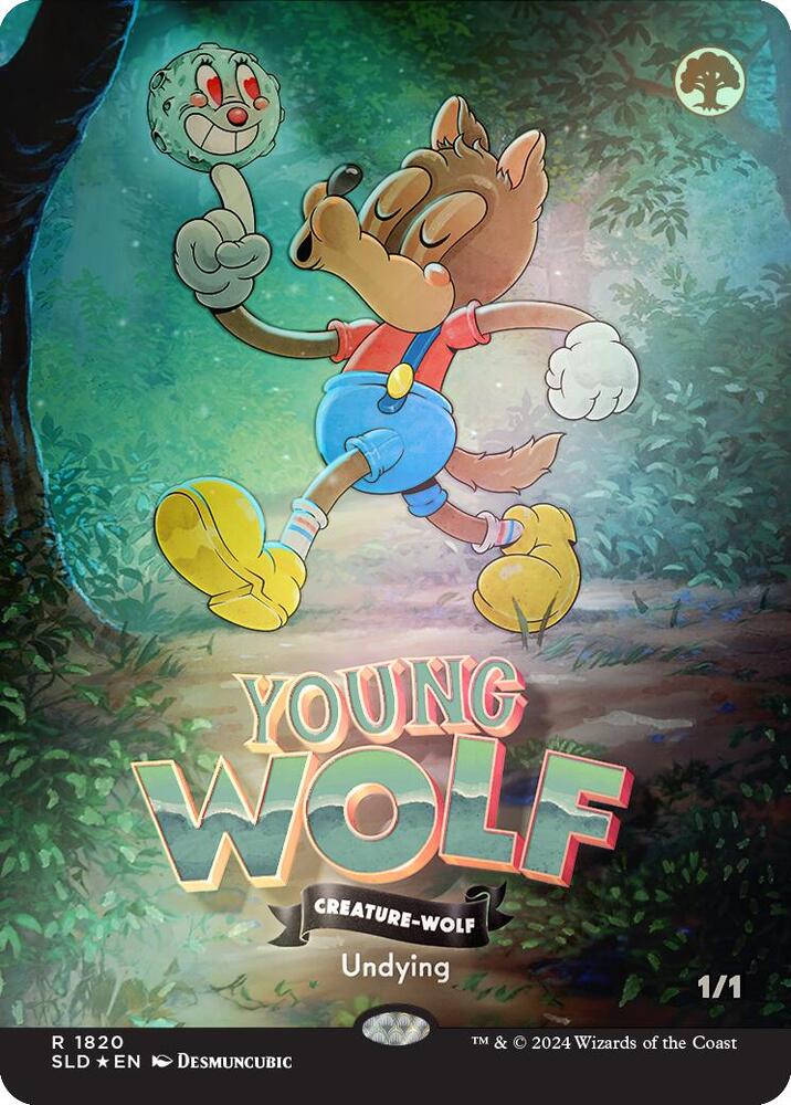 Young Wolf (Rainbow Foil) 1820 card from Secret Lair Drop Series