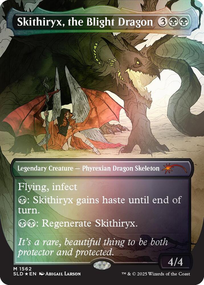 Skithiryx, the Blight Dragon (Rainbow Foil) 1562 card from Secret Lair Drop Series