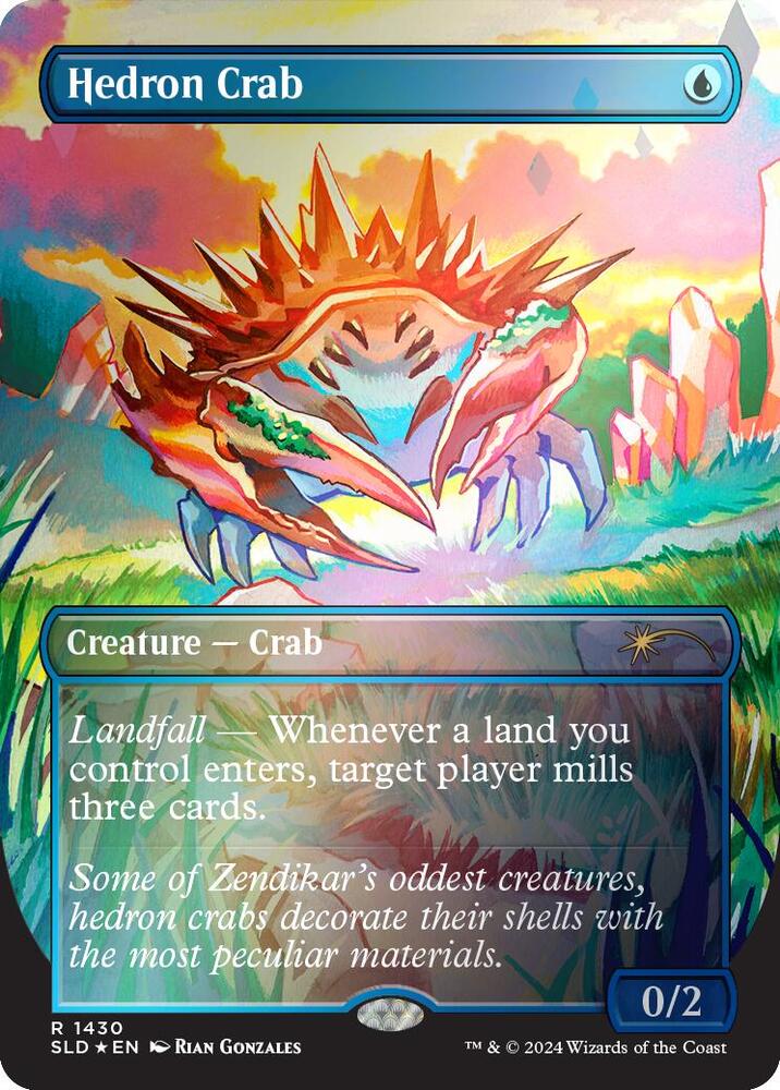 Hedron Crab (Rainbow Foil) 1430 card from Secret Lair Drop Series
