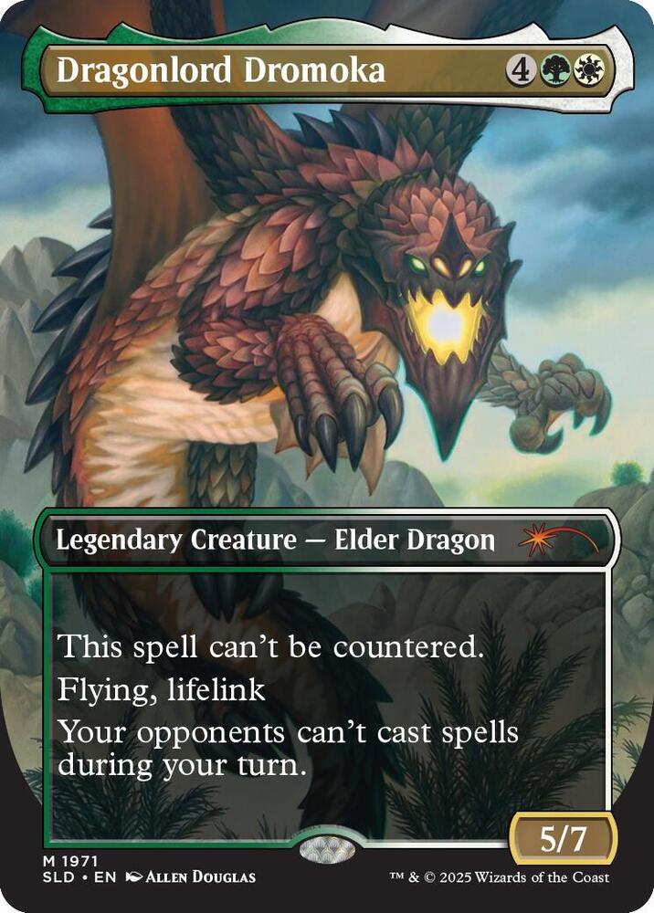 Dragonlord Dromoka 1971 card from Secret Lair Drop Series