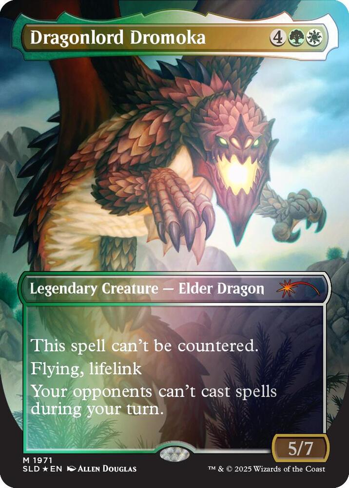 Dragonlord Dromoka (Rainbow Foil) 1971 card from Secret Lair Drop Series