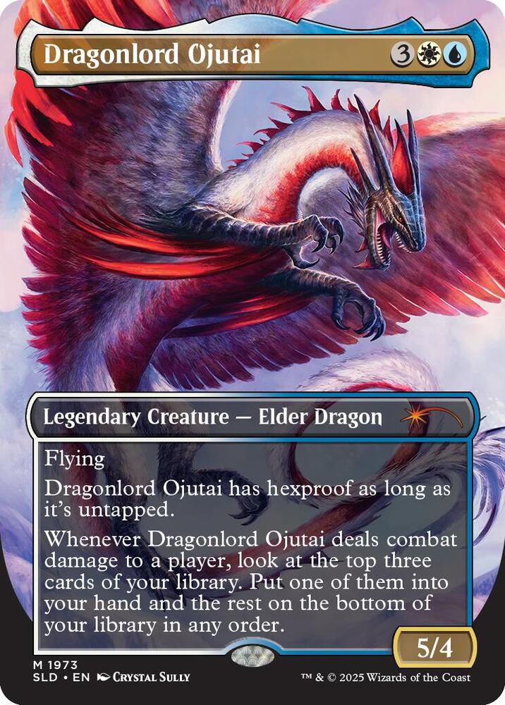 Dragonlord Ojutai 1973 card from Secret Lair Drop Series