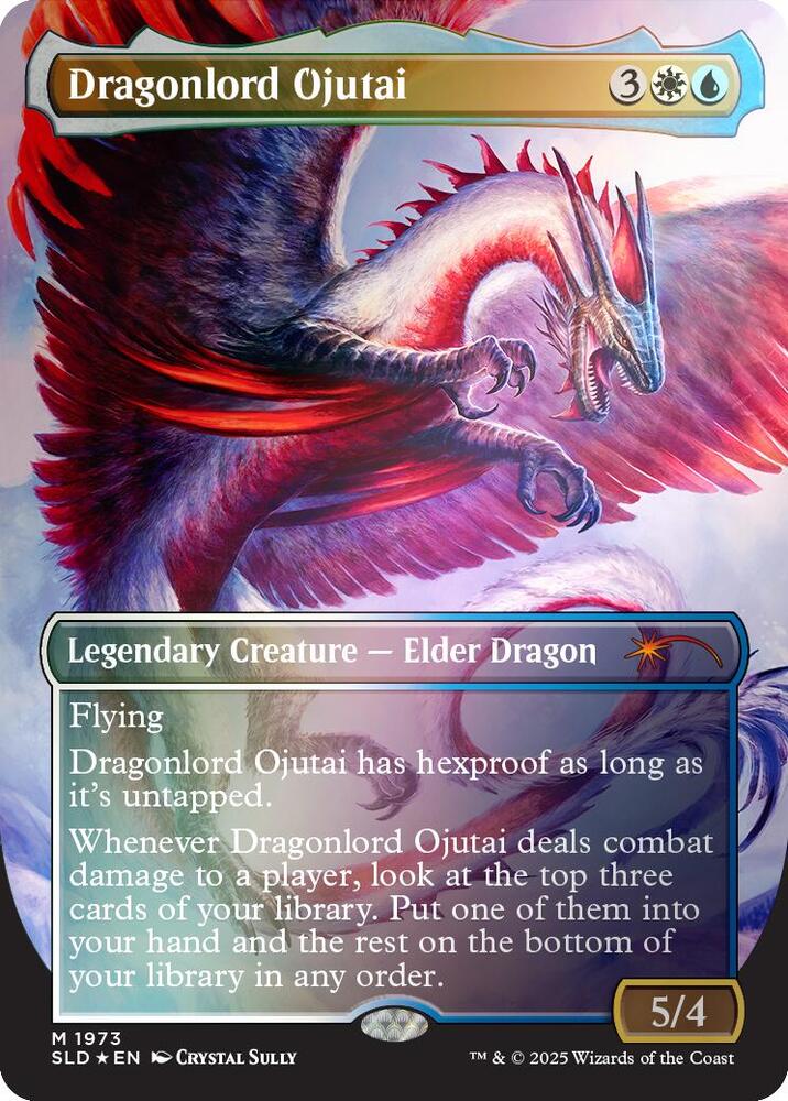 Dragonlord Ojutai (Rainbow Foil) 1973 card from Secret Lair Drop Series