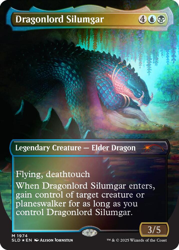 Dragonlord Silumgar (Rainbow Foil) 1974 card from Secret Lair Drop Series