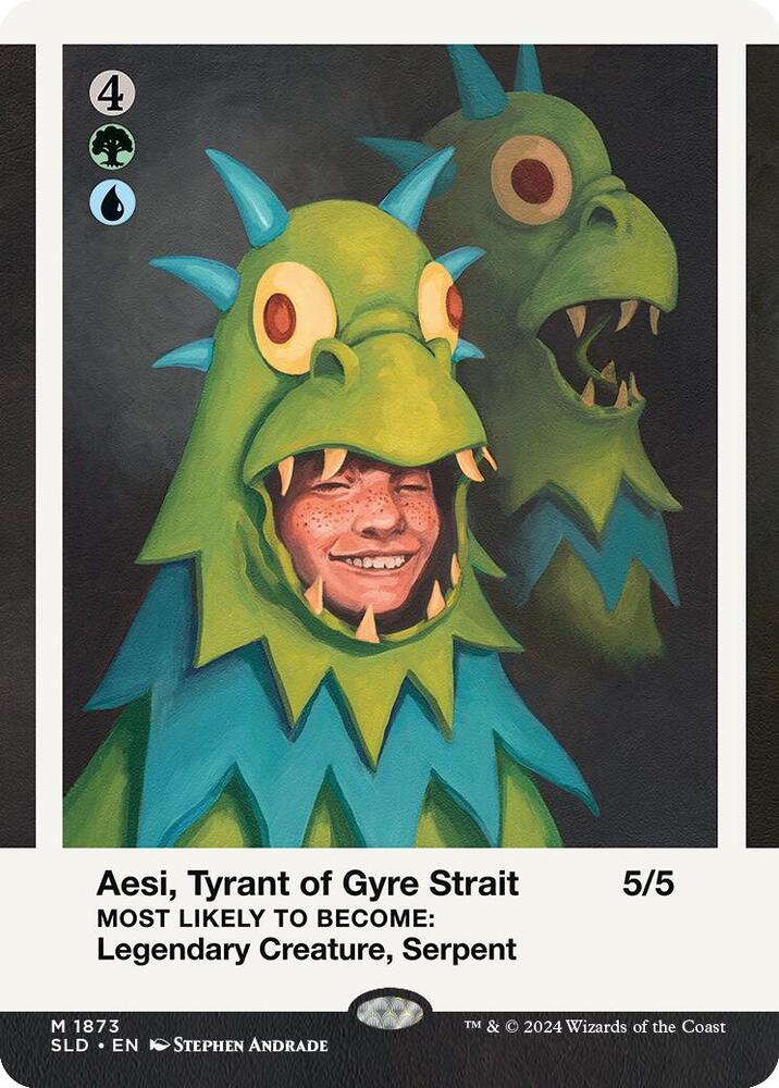 Aesi, Tyrant of Gyre Strait 1873 card from Secret Lair Drop Series