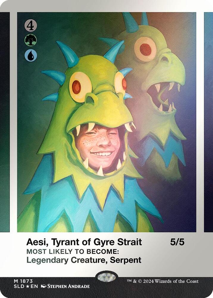 Aesi, Tyrant of Gyre Strait (Rainbow Foil) 1873 card from Secret Lair Drop Series