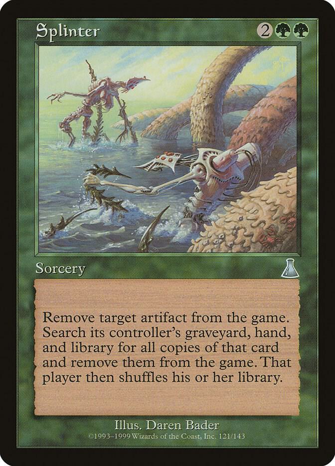 Splinter 121 card from Urza's Destiny