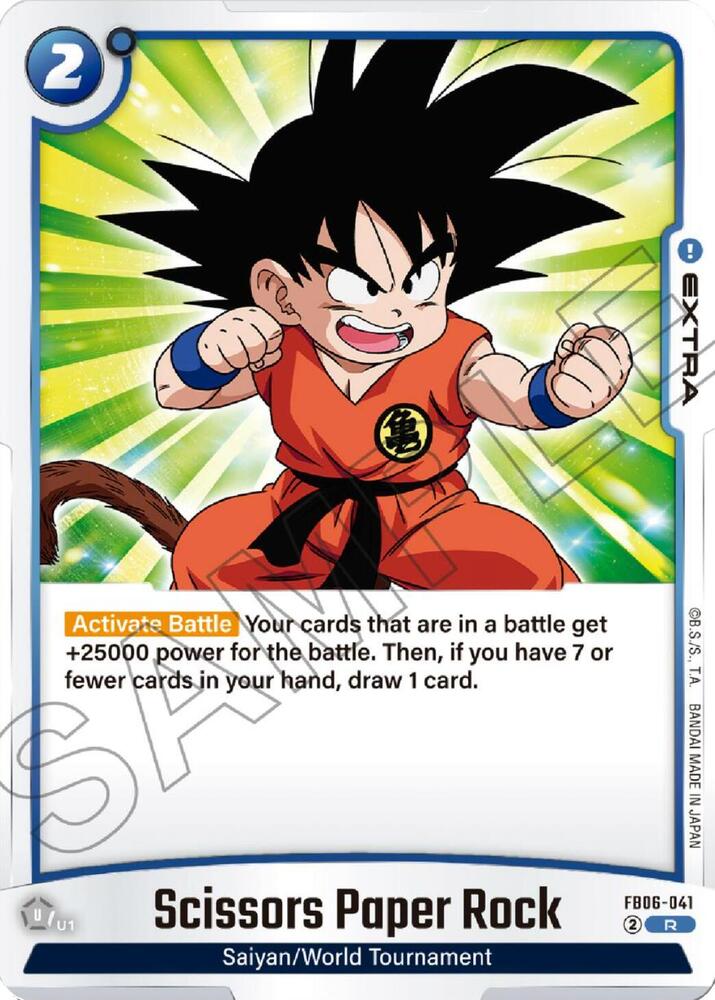 Scissors Paper Rock FB06-041 card from Rivals Clash