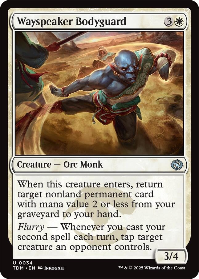 Wayspeaker Bodyguard 34 card from Tarkir: Dragonstorm