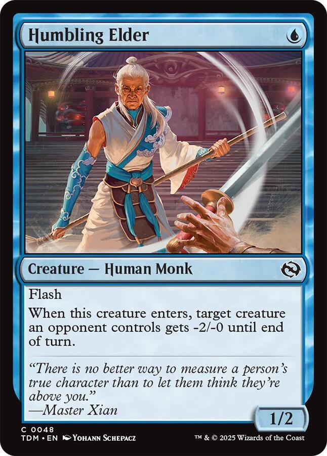 Humbling Elder 48 card from Tarkir: Dragonstorm