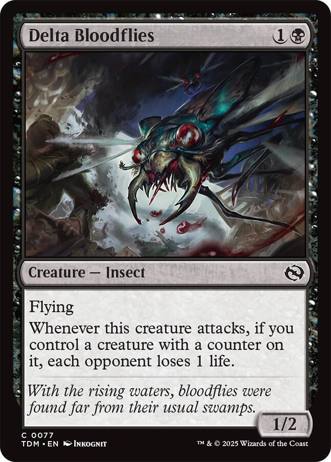 Delta Bloodflies 77 card from Tarkir: Dragonstorm