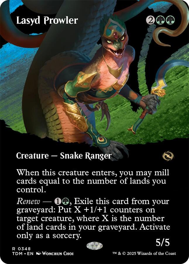 Lasyd Prowler (Borderless) 348 card from Tarkir: Dragonstorm