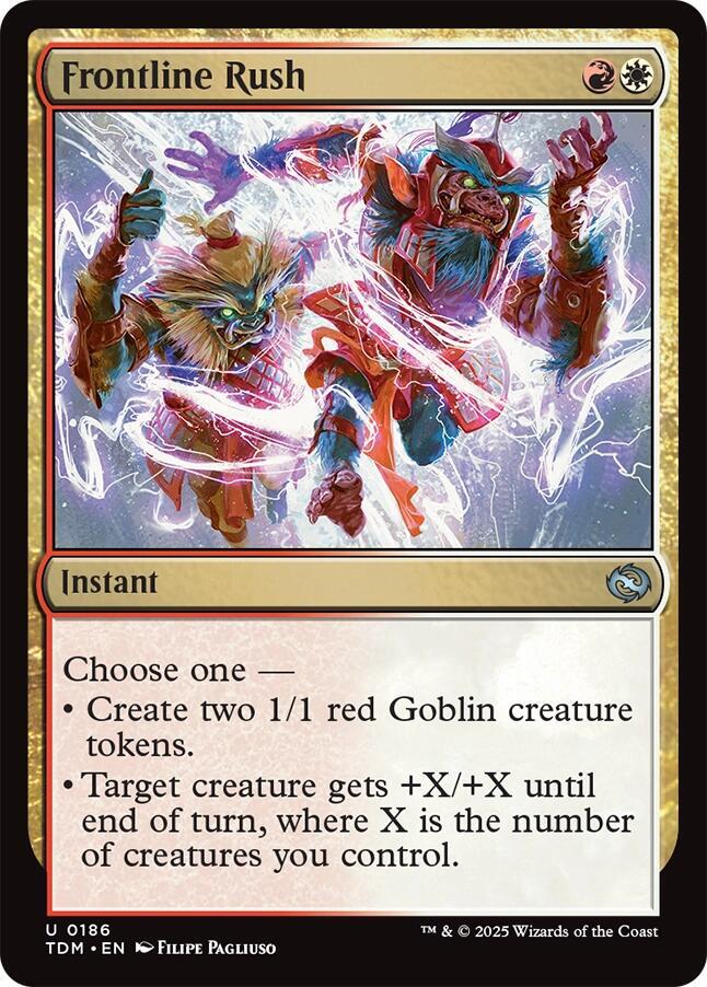 Frontline Rush 186 card from Tarkir: Dragonstorm