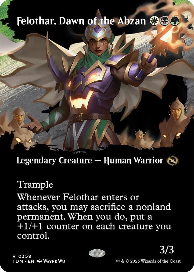 Felothar, Dawn of the Abzan (Borderless) 358 card from Tarkir: Dragonstorm
