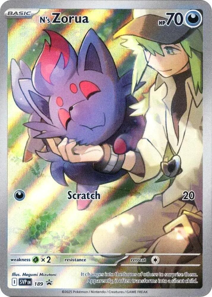 N's Zorua 189 card from SV: Scarlet & Violet Promo Cards