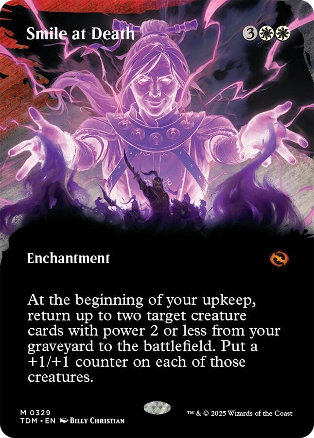 Smile at Death (Borderless) 329 card from Tarkir: Dragonstorm