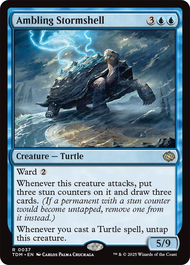 Ambling Stormshell 37 card from Tarkir: Dragonstorm