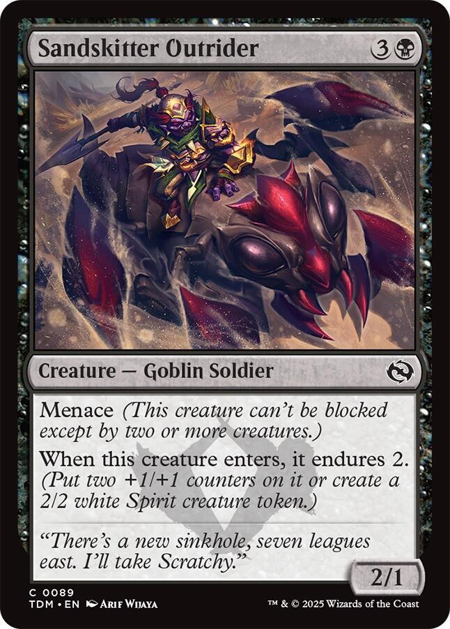 Sandskitter Outrider 89 card from Tarkir: Dragonstorm