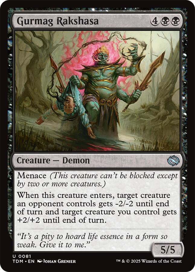 Gurmag Rakshasa 81 card from Tarkir: Dragonstorm