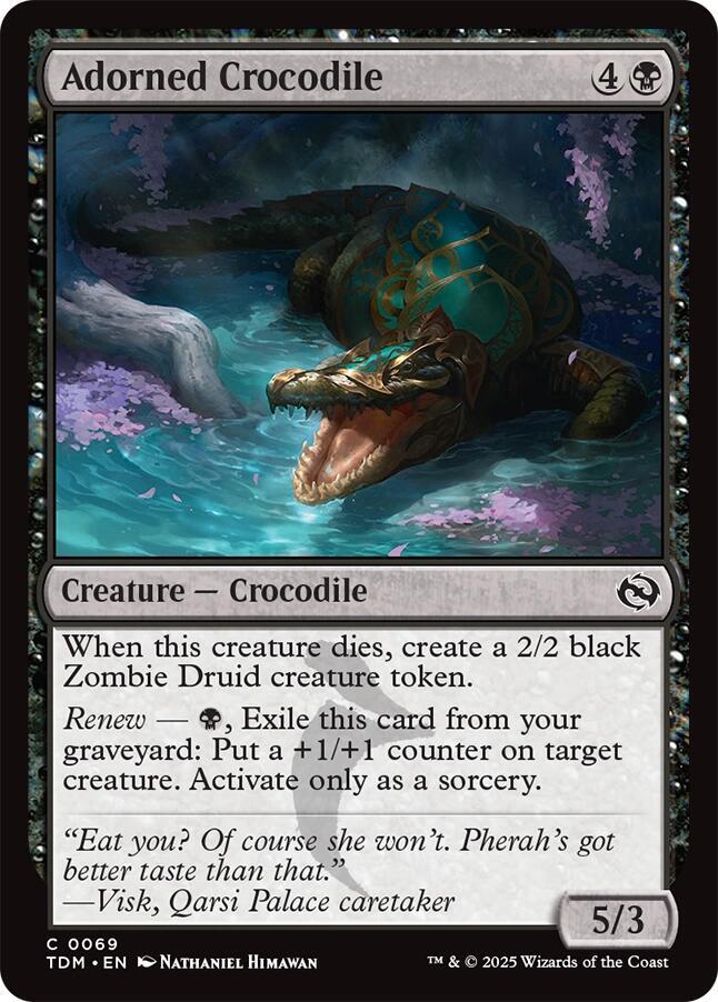 Adorned Crocodile 69 card from Tarkir: Dragonstorm