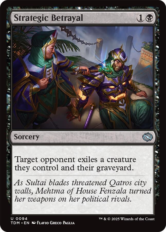 Strategic Betrayal 94 card from Tarkir: Dragonstorm