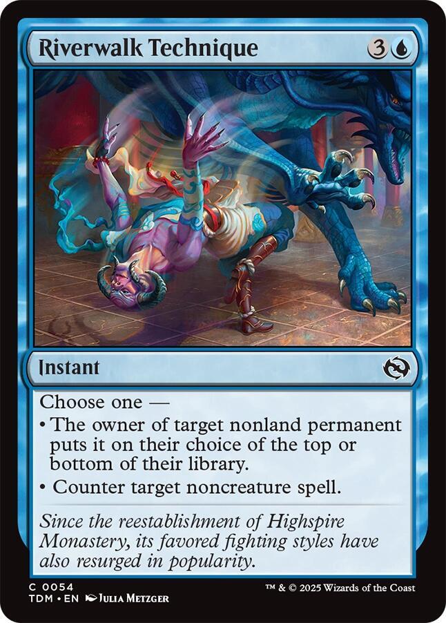 Riverwalk Technique 54 card from Tarkir: Dragonstorm