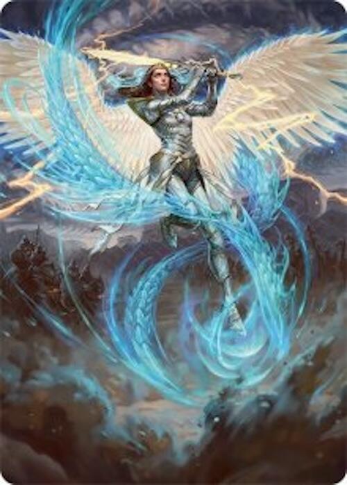 Elspeth, Storm Slayer Art Card (49/54) card from Art Series: Tarkir: Dragonstorm