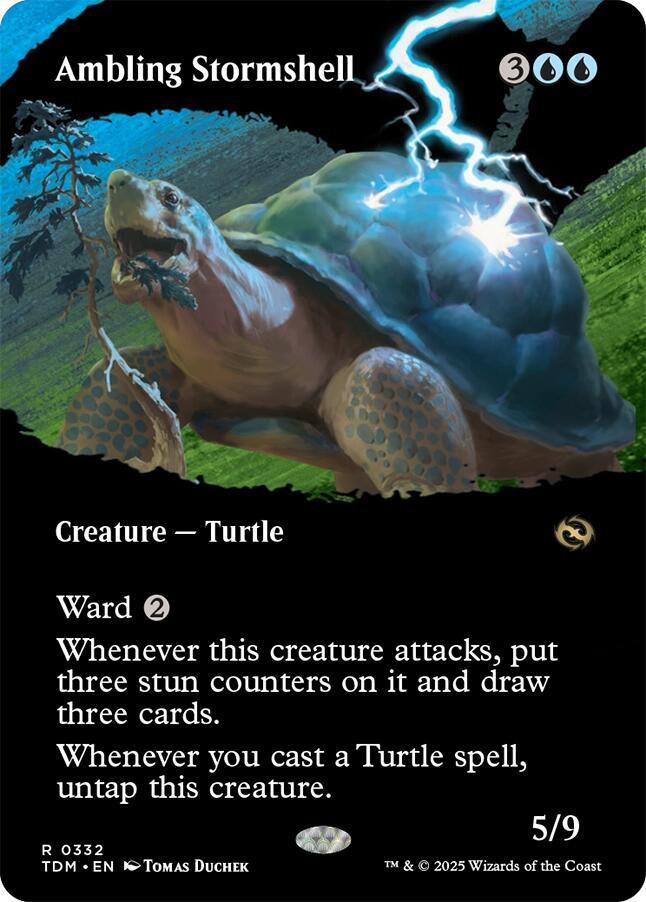 Ambling Stormshell (Borderless) 332 card from Tarkir: Dragonstorm