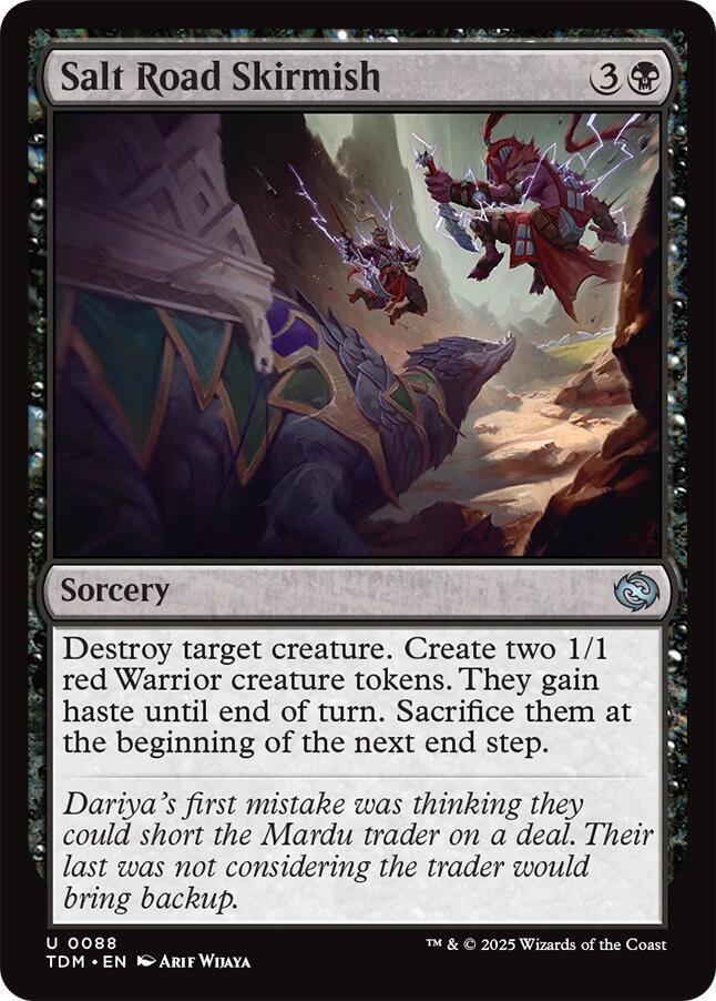 Salt Road Skirmish 88 card from Tarkir: Dragonstorm