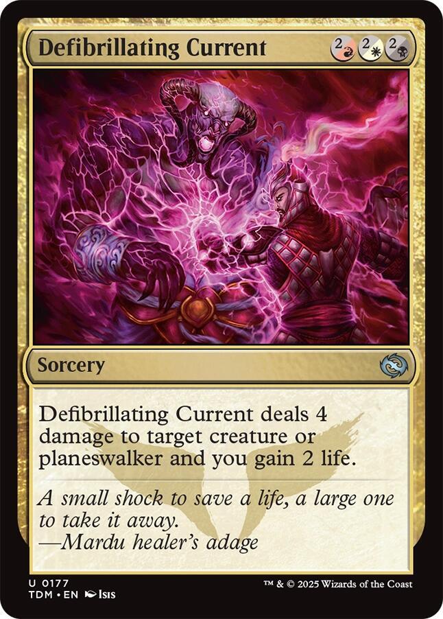 Defibrillating Current 177 card from Tarkir: Dragonstorm
