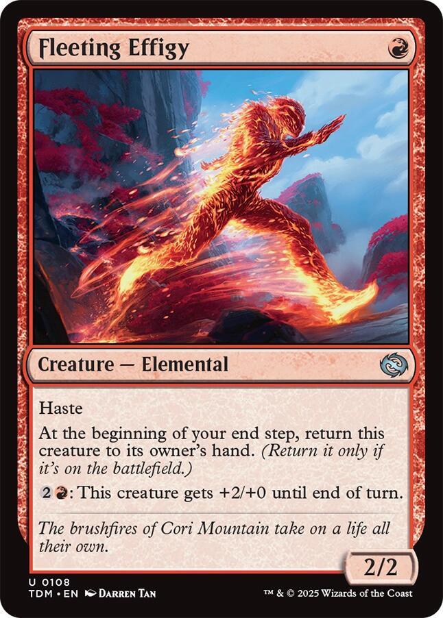 Fleeting Effigy 108 card from Tarkir: Dragonstorm